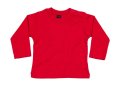 Baby T-shirt Lange Mouw Babybugz BZ11 rood